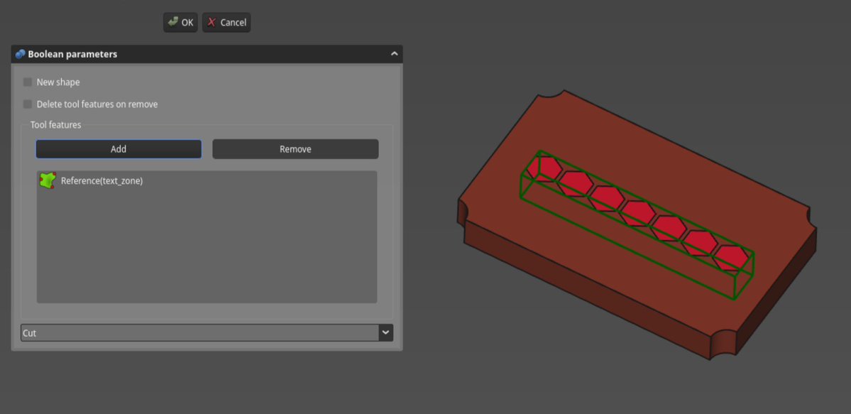 Combining `allowed_cut` and `text_zone`.